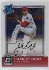 2016 Panini Donruss Optic Rated Rookies Signatures Jerad Eickhoff Auto 7bt