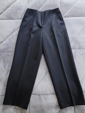 Massimo Dutti Navy Blue women wool blend trou...