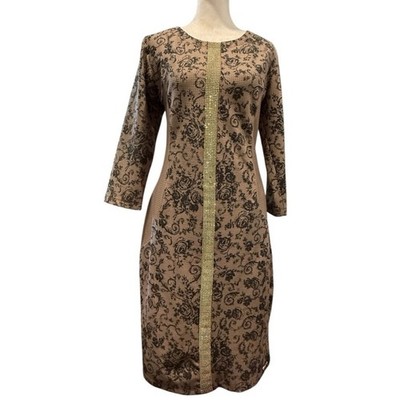 Chic Floral Long Sleeve Dress