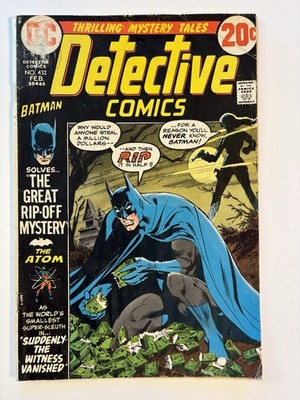 DC Detective Comics #432 Batman the Great Rip-Off Mystery 1973, The Atom Story