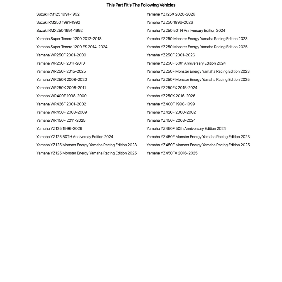 Kit de cojinetes de vástago de dirección Tusk para Suzuki RM125 1991-1992 Foto 4 de 4