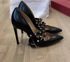 Valentino Rockstud Strappy Wrap Heels Pumps 37.5