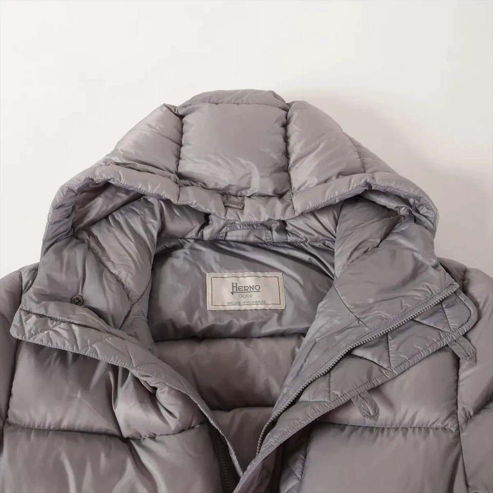 Herno Grove Nylon Down jacket 54 Men's Gray PI0764U - Image 4 of 4