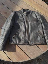 Vintage Vanson B Cafe Racer Biker Jacket W/Zi...