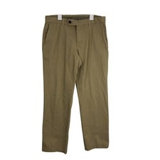 Brooks Brothers Milano Fit Khaki Chino Pants W33 L30 100 Cotton Mens