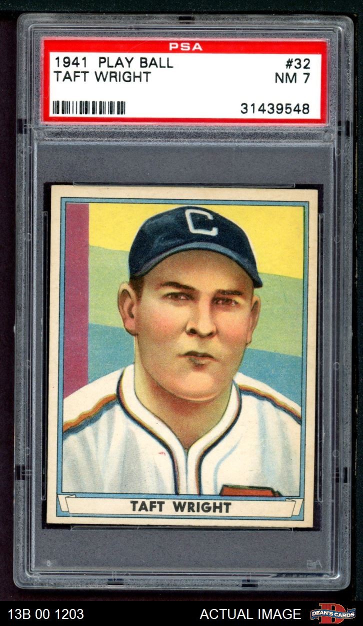 1941 Play Ball #32 Taft Wright White Sox PSA 7 - NM