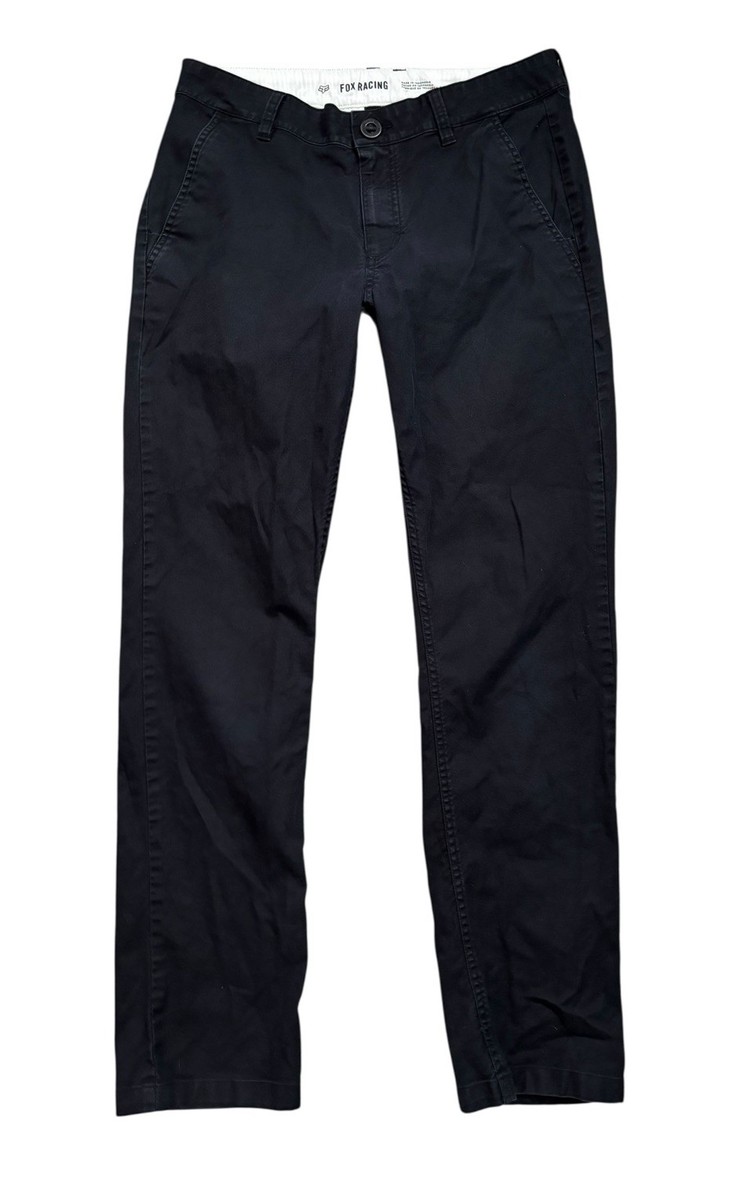 Fox Racing Pants Mens 30x29 Black Essex Stretch Pants Classic