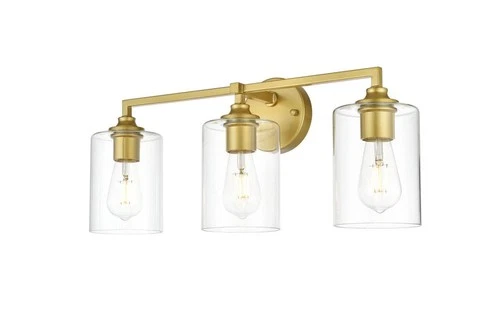 Elegant Lighting LD7315W23 Mayson 3 Light 10" Tall Bathroom - Chrome - Picture 7 of 12