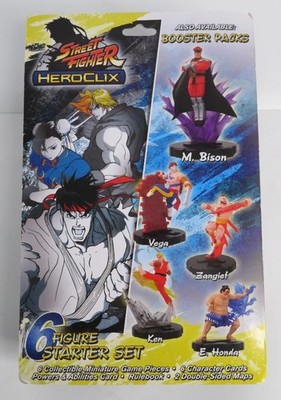 【新品】 Heroclix Street Fighter Starter Set NEW Capcom Heroclix Street Fighter Complete Series 6 Figure