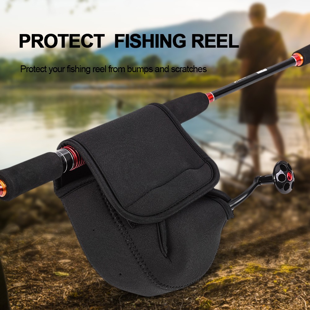 (S)LEO Spinning Reel Protective Cover Pouch Bag Fishing Accessory BA