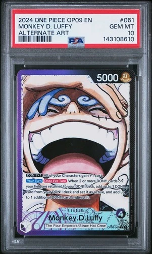 Monkey.D.Luffy 2024 Leader Alternate Art OP09-061 PSA 10 Gem Mint