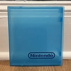 NES Game Case, Vintage OEM Clear Blue Hard Plastic Snap, Nintendo Clamshell