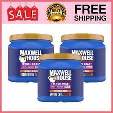 3 Cans Maxwell House French Roast Dark Roast ...