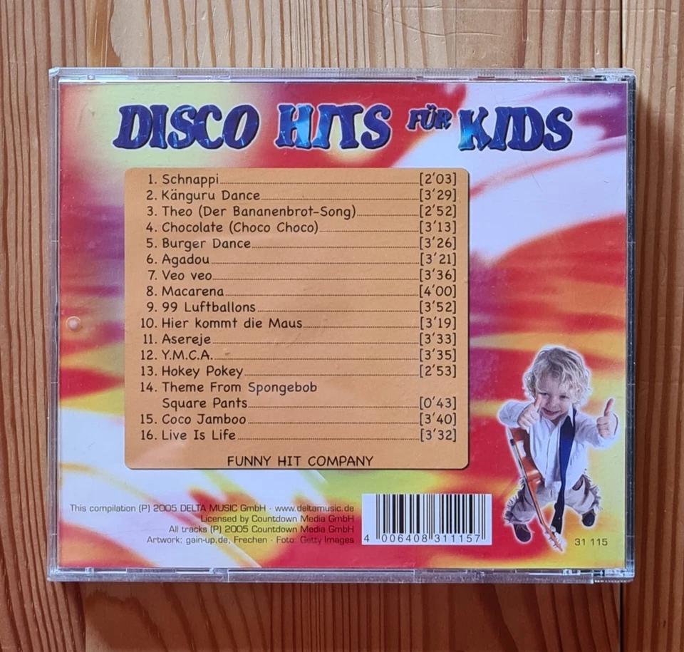 Disco Hits für Kids (2005) (CD) 16 Tracks - Bild 2 von 3