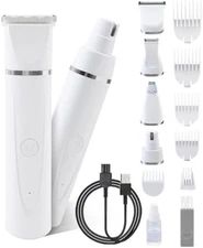 Professional PET CLIPPERS Dog Grooming Kit Heavy Duty Trimmer Thick Hair US