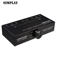B072 3-IN 1-OUT Audio Switch Fully Balanced XLR Audio Source Signal Selector