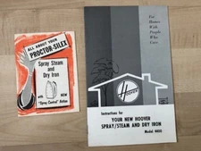 Vintage Hoover Iron & Proctor-Silex Iron Manuals