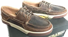 Durango DDB0143 Music City Gator Emboss Grand Ole Brn Leather Boat Shoes Men's 8