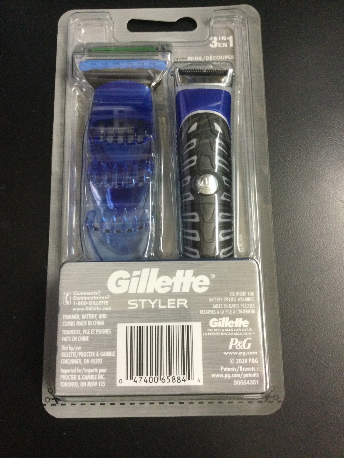 Gillette  Styler 3 in 1 Trim Shave Edge Waterproof Men's 8844