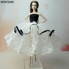 White Lace Fashion Doll Clothes For 11.5" Doll Wedding Party Dress 1/6 Kids Toy