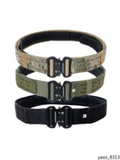 Molle Tactics Waist Belt Waistband Laser Cutting Multi Functional Alloy Buckle