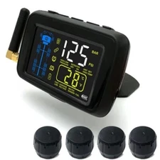 SYKIK-TPMS 4 wheel Real Time Tire Pressure Monitoring System for,RVs &Trucks(4)