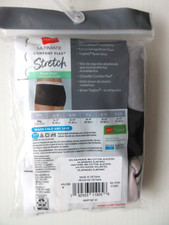 Hanes Ultimate  BOXER BRIEF Panty 3-Pack ComfortFLEX Stretch Womens  6/M  27.