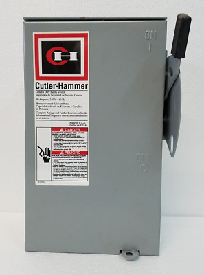 Eaton Cutler-Hammer Safety Switch 30A 2 Pole 3 HP In/Outdoor Type 3R RGFN321NP
