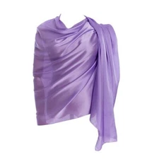 Women's Scarves 100% Silk Long Lightweight Scarfs for women（purple）