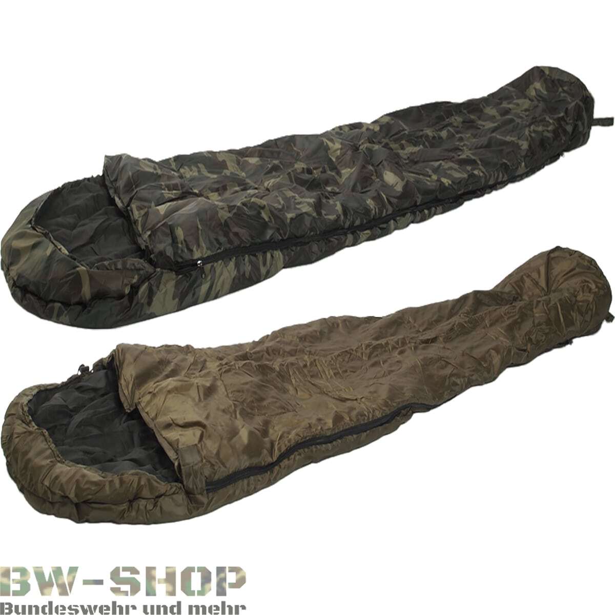 SACO DE DORMIR MOMIA MILITAR 500GR + SACO DE DORMIR BW MOMIA CAMPING OUTDOOR