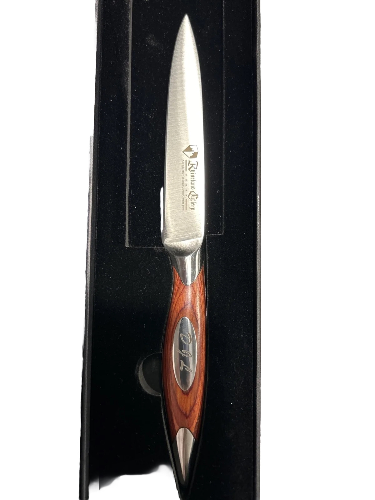 Rhineland Cutlery Steak Knife X50CRM0V15 High Carbon German 5” Serrated