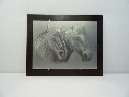 TABLEAU INOX CHEVAUX LUMINOXYGRAPHIE MARC LACHAIZE DESIGN HORSES INOX ENGRAVING - Picture 3 of 9