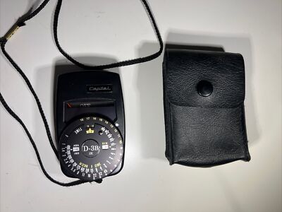 CAPITAL D-3B Incident Reflected Light Reading CDS Exposure Meter Case  Untest