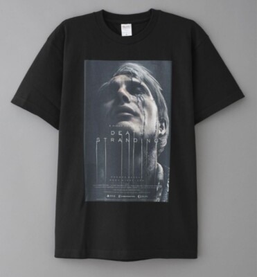 Death Stranding Cliff Mads Mikkelsen T-Shirt Gr.L Schwarz Selten JP
