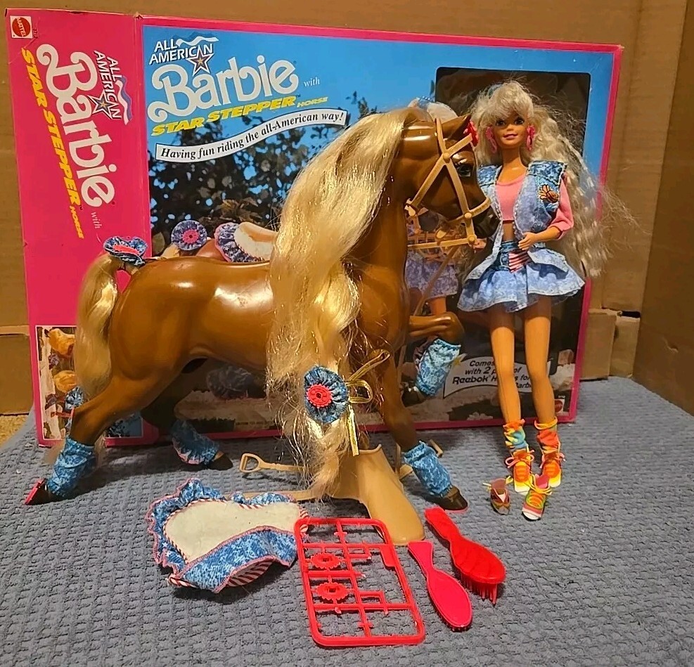 All American Barbie & Star Stepper Horse (1991) - Not Complete
