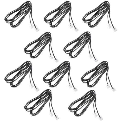 10 PCS Phone Line Cord RJ11 Connecting Wire Telephone Telephone Cord