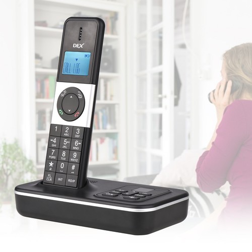 D1002 TAM-D 2-słuchawka Telefon bezprzewodowy z sekretarką Dzwoniący 1.6 LCD Z8M7 - Zdjęcie 7 z 12