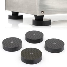 4pcs Carbon Fibre Anti-slip Isolation Feet HIFI Speaker Amp Shock Absorber Pads