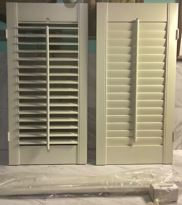 Smith + Noble Wood Shutters 31  1/4  x 31  1/2 -1367 Bone