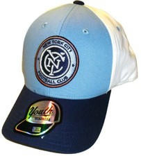 New York City Mls Youth Kids Adjustable Strapback hat Cap Fits 3-8 year old New