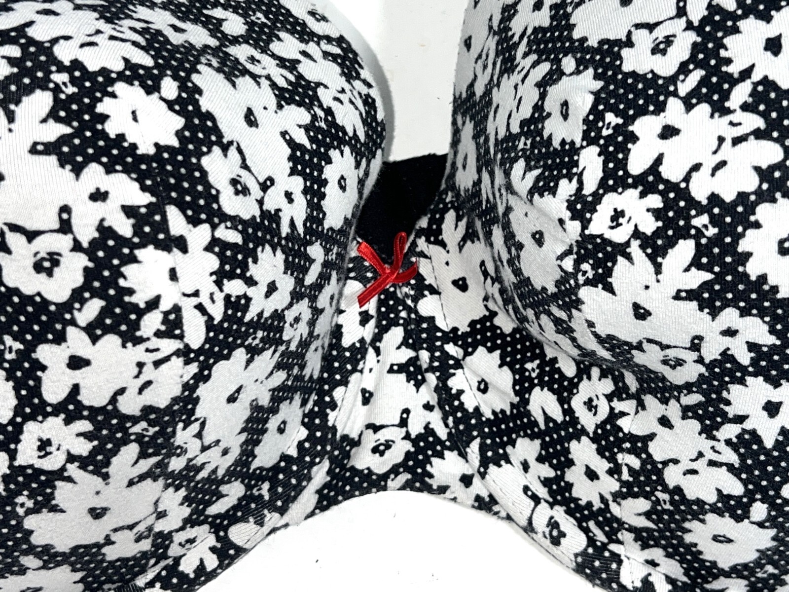 Cacique Full Coverage Lightly Lined White Floral … - image 2