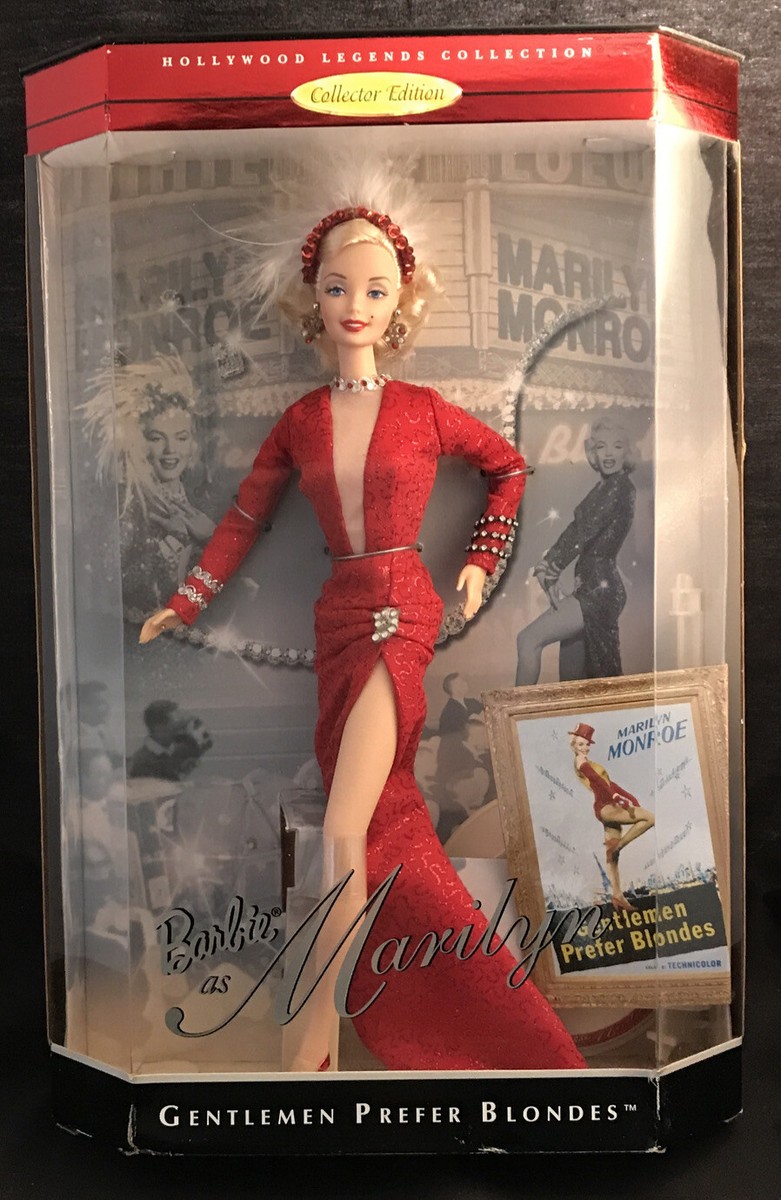 BARBIE AS MARILYN~GENTLEMEN PREFER BLONDES (in the red dress