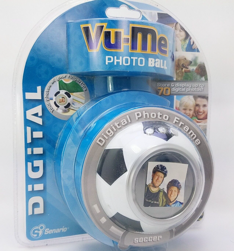 Vu-Me Digital Photo Frame Soccer Ball 1.5" LCD Screen 70 Pictures USB Connection - Picture 12 of 12