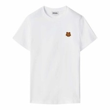 CAMISETA KENZO HOMBRE ESCUDO TIGRE JERSEY BLANCO Talla L