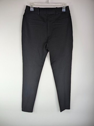 Tahari sz 8 Black Stretch Ponte Ankle Slim Straight Leg High Rise Dress Pant NWT - Picture 9 of 12