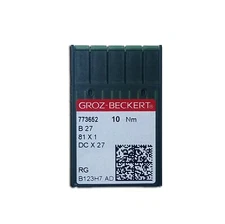 10 GROZ-BECKERT B27 SIZE#16/100 OVERLOCK SERGER BALLPOINT NEEDLES RMX27, DCX27