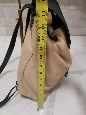 EUC Karl Lagerfeld Paris Large Tan/Black Nylon Backpack/Shoulder Bag EUC Karl Lagerfeld PARIS Womens Nylon Backpack Travel Bag  main image 4