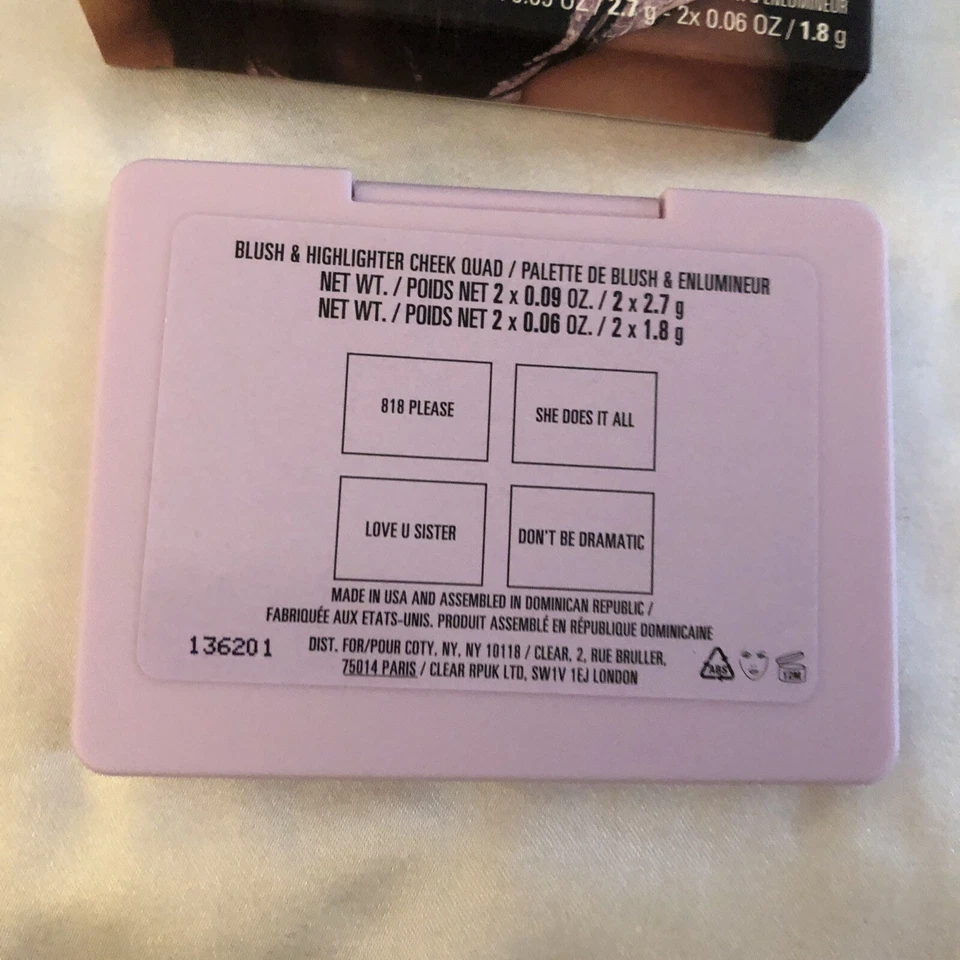 Kylie Cosmetics Kendall Blush & Highlighter Cheek Quad Palette NIB - Image 3 of 4