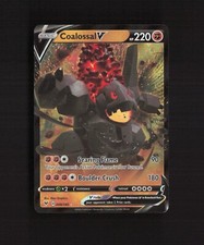 Carta Pokemon Holo Coalossal V 098/185 Vivid Voltage ultra rara