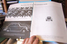1963 VW Volkswagen vintage print 2-page double ad 14x10" VG beetle Bug